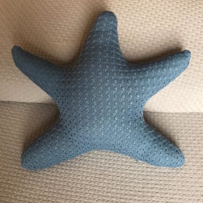 Almofada Estrela Tricot Azul
