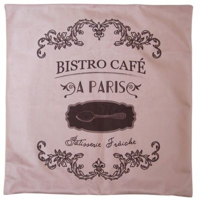 Capa de Almofada Bistro Café Paris