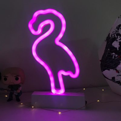 Luminária Neon Flamingo Pequena